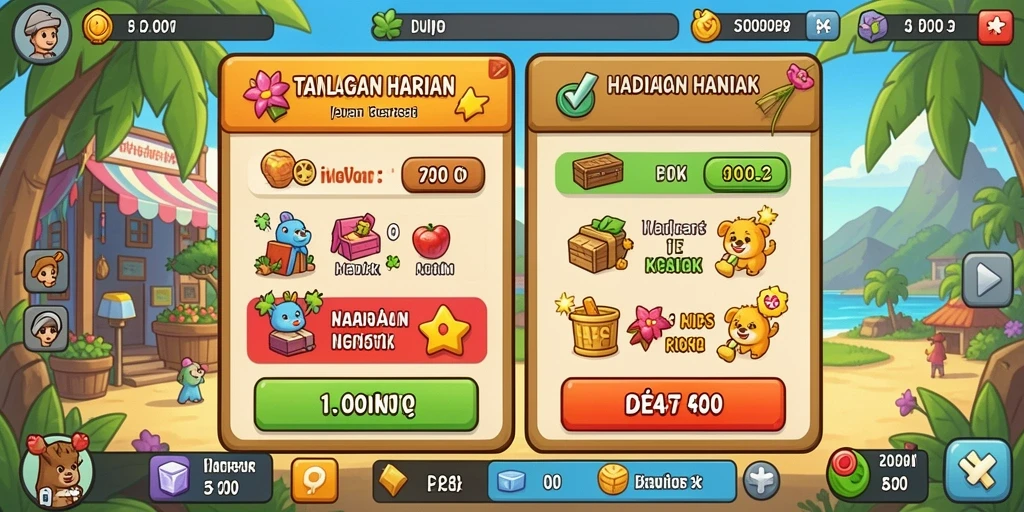 Fitur sosial untuk berinteraksi dengan pemain lain.