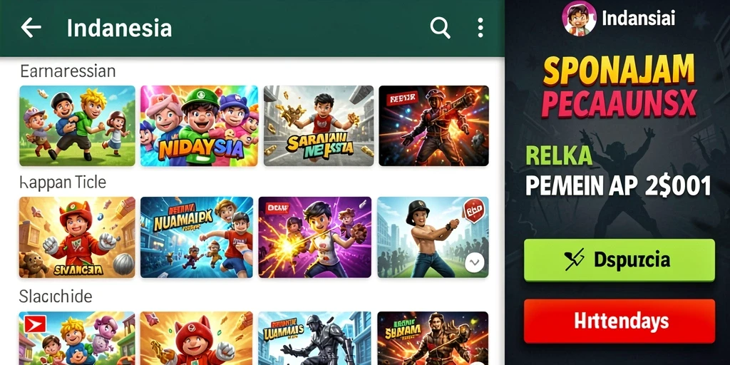 Screenshot menunjukkan fitur bonus yang menguntungkan.